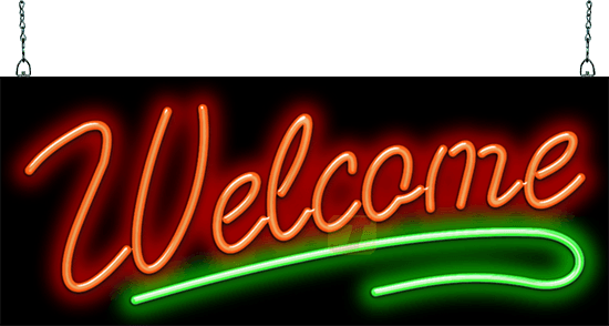 Welcome Neon Sign