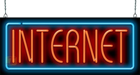 Internet Neon Sign