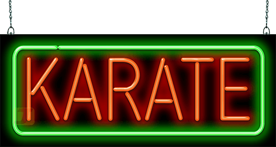 Karate Neon Sign