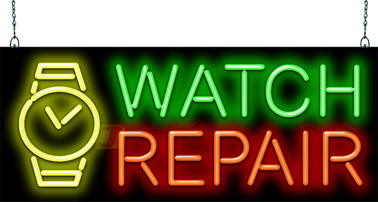 Watch Repair Neon Sign