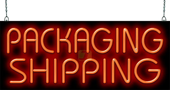 Packaging Shipping Neon Sign