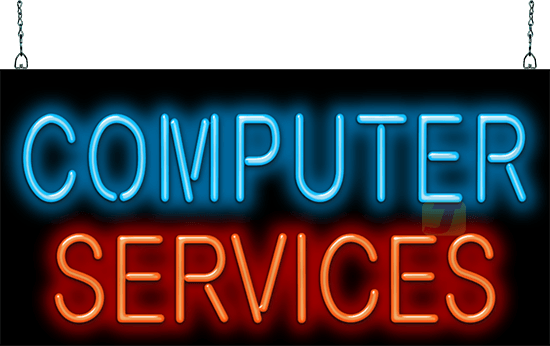 Computer Services Neon Sign