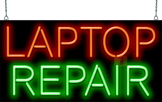 Laptop Repair Neon Sign