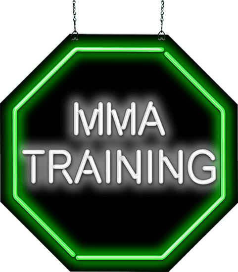 MMA Training Neon Sign