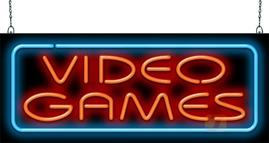 Video Games Neon Sign