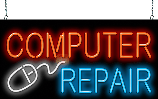 Computer Repair Neon Sign