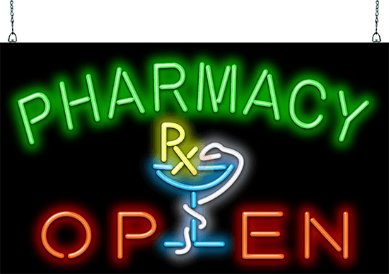 Pharmacy Open Neon Sign