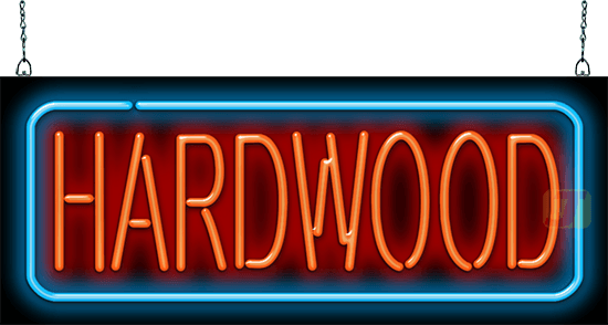 Hardwood Neon Sign