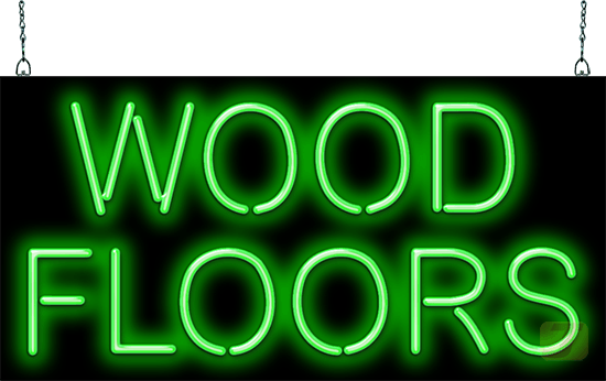 Wood Floors Neon Sign