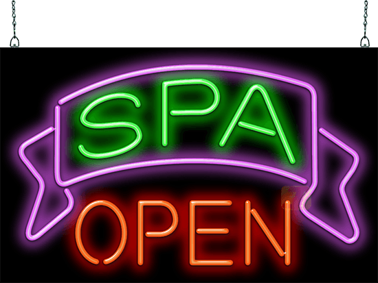 Spa Open Neon Sign