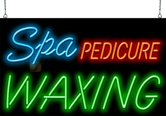 Spa Pedicure Waxing Neon Sign