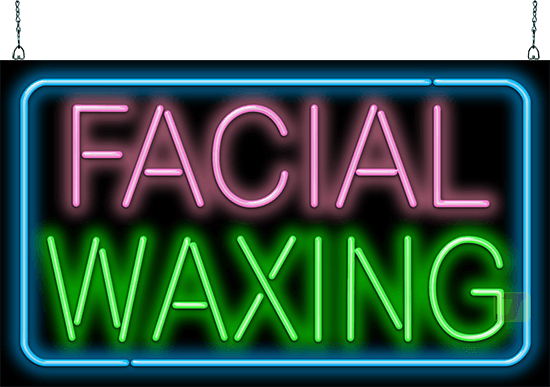 Facial Waxing Neon Sign