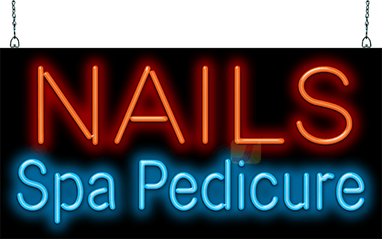 Nails Spa Pedicure Neon Sign