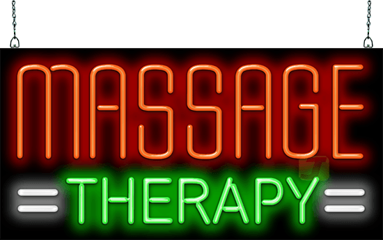 Massage Therapy Neon Sign
