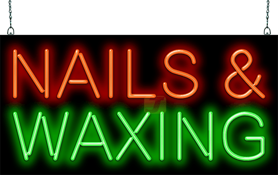 Nails & Waxing Neon Sign