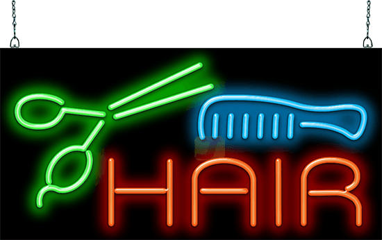 Hair Neon Sign