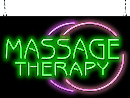 Massage Therapy Neon Sign