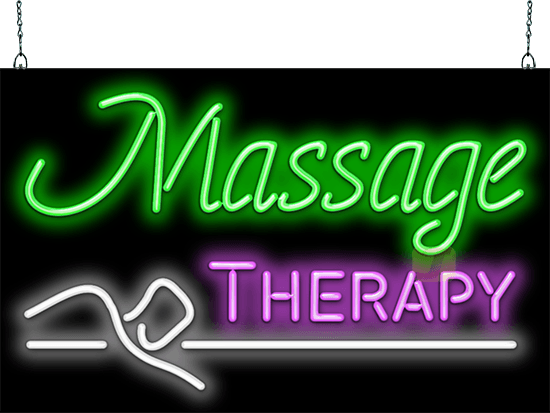 Massage Therapy Neon Sign