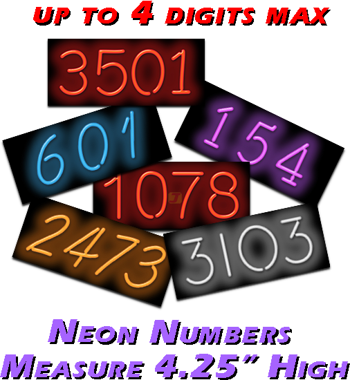 House Number Street Address Neon Sign Hs 10 03 Jantec Neon House Number Street Address Neon Sign Hs 10 03 Jantec Neon