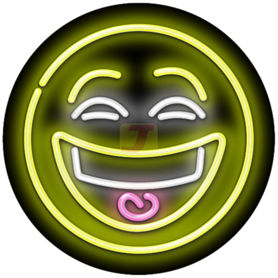 Laughing Face Emoji Neon Sign
