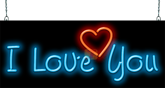 I Love You Neon Sign