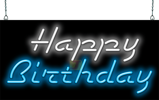 Happy Birthday Neon Sign