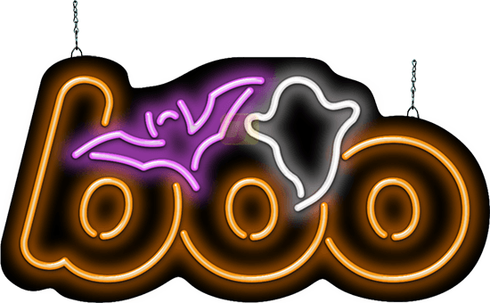 Boo Neon Sign