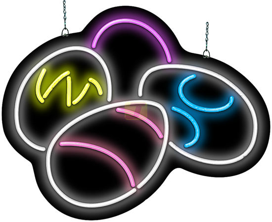 Easter Eggs Neon Sign