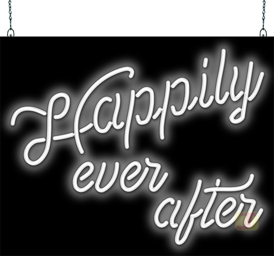 Happily Ever After Wedding Neon Sign