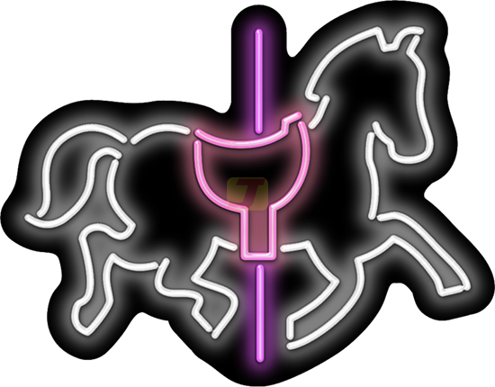 Carousel Horse Neon Sign