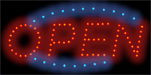 Basic Animated LED Open Sign
