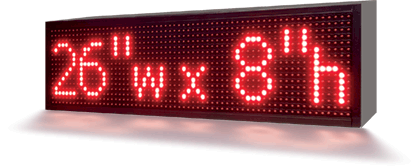 Myrde Diplomat kimplante LED Scrolling Message Sign - Red | LSM-20-01-R | Jantec Neon