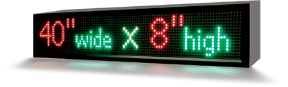 Tri-Color LED Scrolling Message Sign