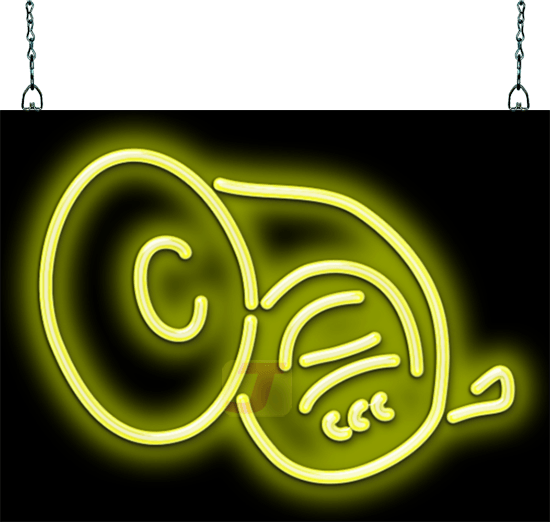 Horn Neon Sign