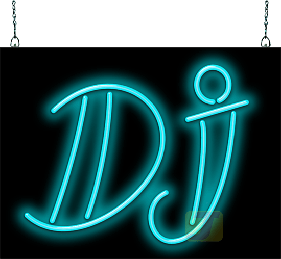 DJ Neon Sign