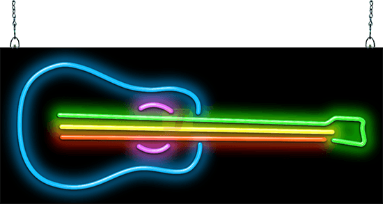 Guitar Neon Sign Standard