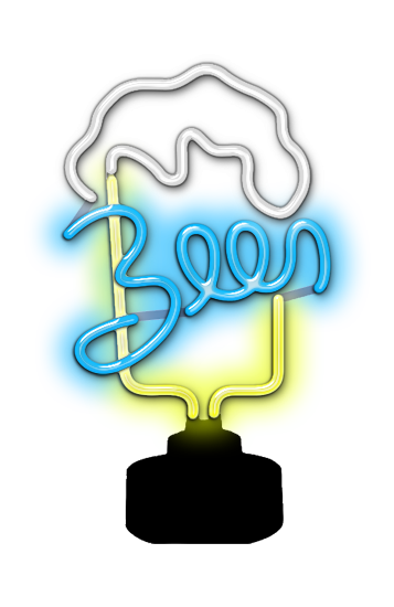 Beer with Mug Neon Sculpture