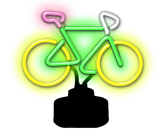 Bicycle Neon Sculpture