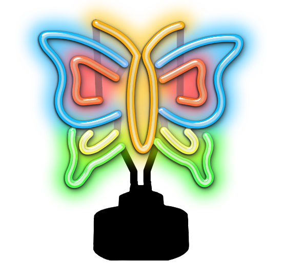 Butterfly Neon Sculpture