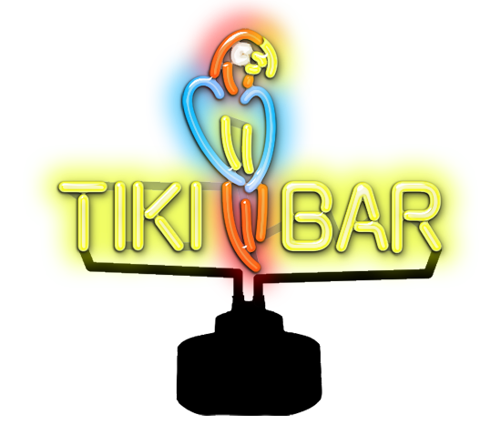 Tiki Bar Neon Sculpture