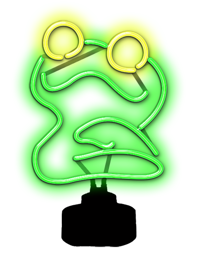 Frog Neon Sculpture