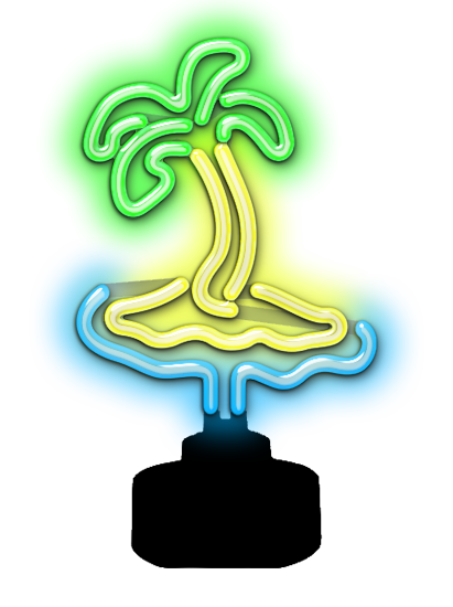 Palm Island Neon Sculpture