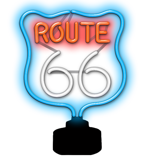 Route 66 Neon Sculpture