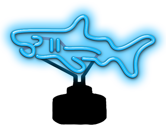 Shark Neon Sculpture