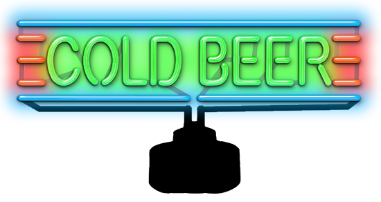 Cold Beer Neon Sculpture