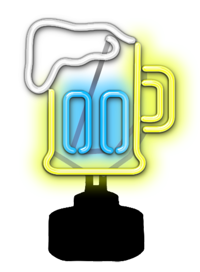 Beer Mug Neon Sculpture