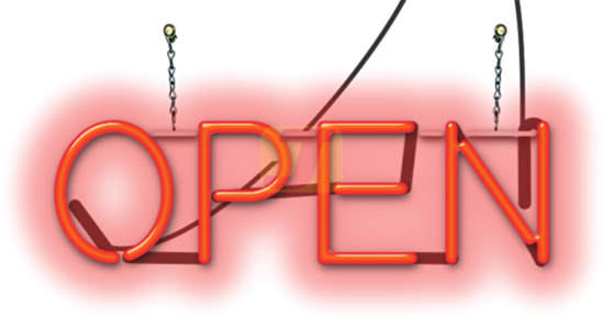 “OLD STYLE” Open Neon Sign