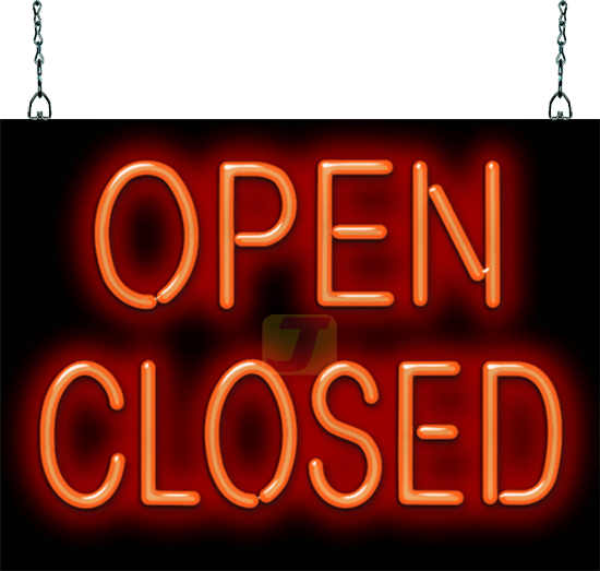 Open-Closed Neon Sign