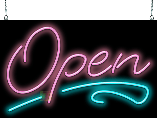 Designer Open Neon Sign XL