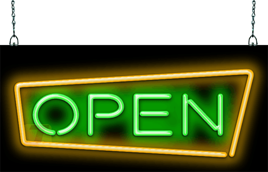 Retro Style Open Neon Sign